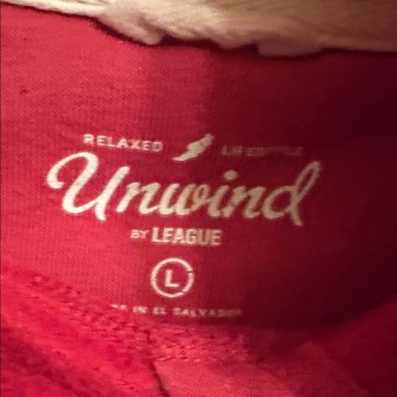 League Unwind Vibrant Red Hoodie - Picture 2 of 3